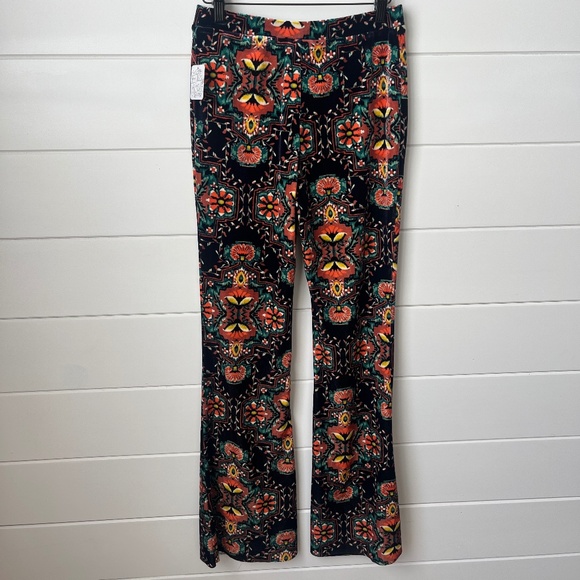 Free People Boho Velvet Flared Pants - Picture 2 of 5